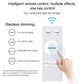 LED ceiling lamp remote control with open/close and brightness buttons