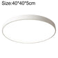 Round LED ceiling lamp, 40 cm, white frame, slim profile