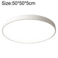 Round LED ceiling lamp, 50cm, white outer ring with flush diffuser