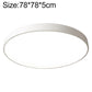 Round LED ceiling lamp with light gray frame, 78cm wide, flush round ceiling design.
