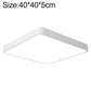 LED square ceiling lamp, white frame, 40x40cm size