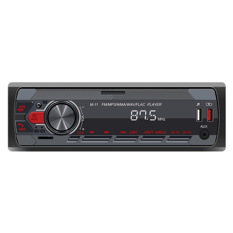 Car Bluetooth MP3 player head unit with large volume knob, frequency display, AUX and USB