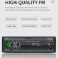 Car Bluetooth MP3 player with FM frequency display, large knob, and AUX USB ports