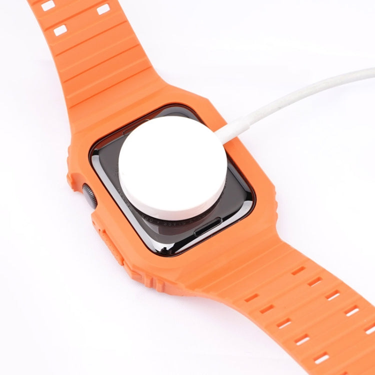 Two-color Integrated Watchband For Apple Watch Series, 7 41mm / 6&SE&5&4 40mm / 3&2&1 38mm, 7 45mm / 6&SE&5&4 44mm / 3&2&1 42mm