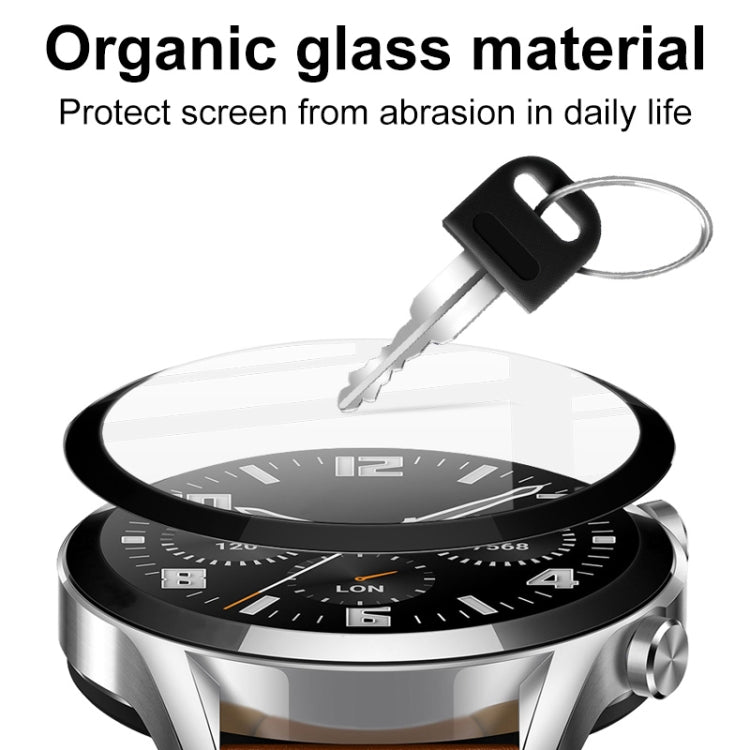 Organic glass watch screen protector film, clear protective layer for smartwatch