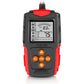 FOXSUR car battery tester with LCD display reading 83% SOC and control buttons