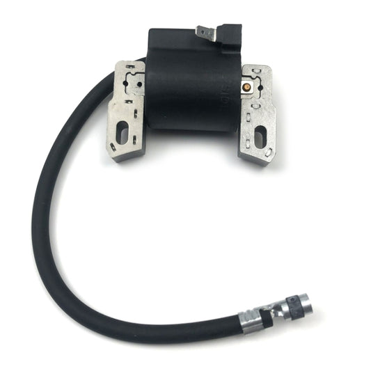 Ignition coil with black wiring and terminal clips