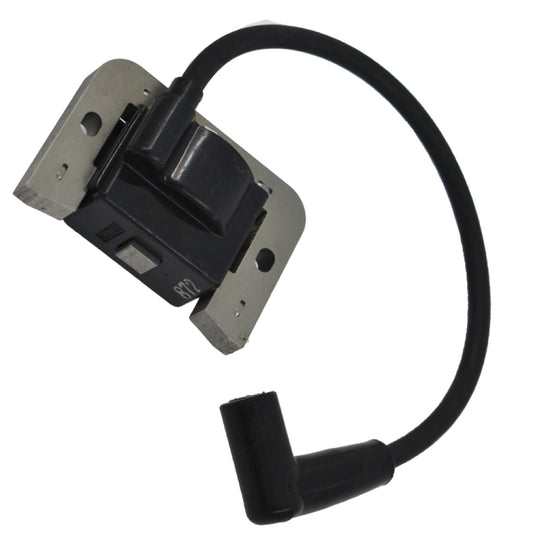 High pressure lawn mower ignition coil with black wire and rubber boots