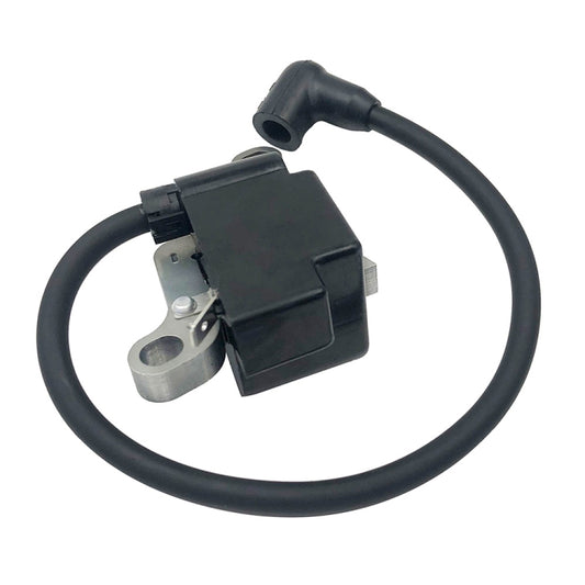 Ignition coil module with black spark lead wire and metal mounting plate