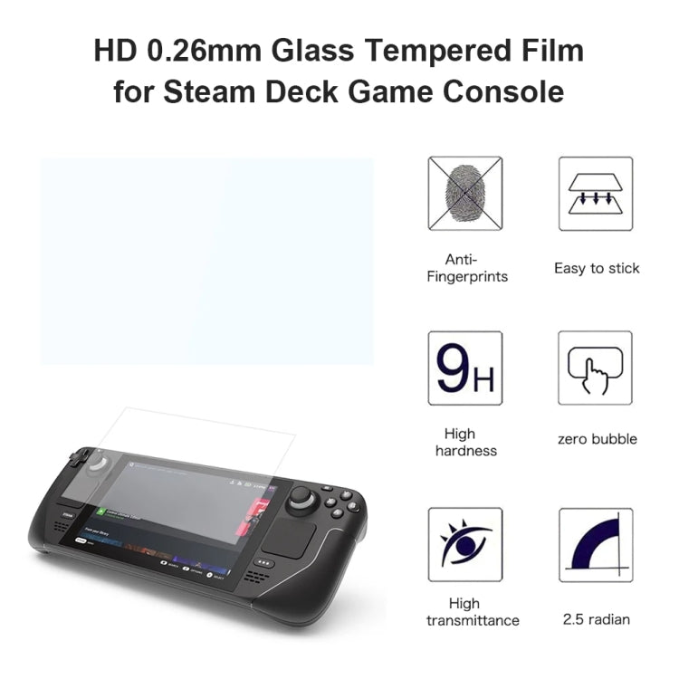 0.26mm tempered glass film for handheld game console with 9H hardness