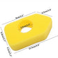 Yellow foam air filter element, 12.5 x 8.3 cm, with center hole