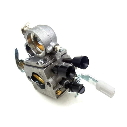 Chainsaw carburetor with circular intake and primer line, for Stihl MS181