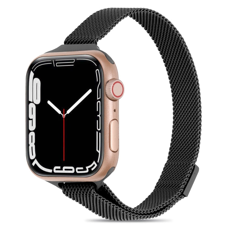 Milanese Small Waist Watchband For Apple Watch Series, 7 41mm / 6&SE&5&4 40mm / 3&2&1 38mm, 7 45mm / 6&SE&5&4 44mm / 3&2&1 42mm
