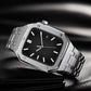 Integrated Oak Metal Watchband + Watch Case For Apple Watch Series 9 / 8 / 7 45mm, For Apple Watch Series 9 / 8 / 7 45mm