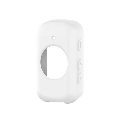 White silicone case for Garmin Edge 530 stopwatch, with round screen cutout and side button covers