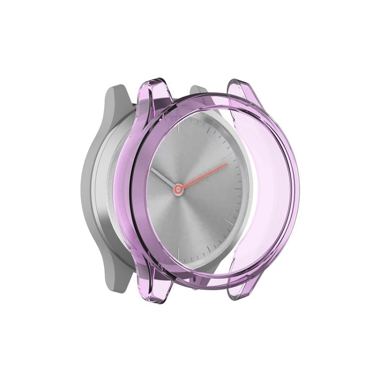 TPU protective watch shell case, clear purple TPU cover for watch face