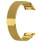 Milanese watch strap with gold mesh band and gold buckle for Garmin Fenix 6/7