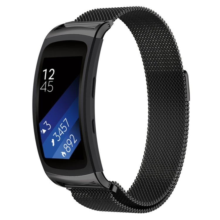 Milanese watch strap for Galaxy Gear Fit 2 & R360, black metal mesh band