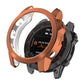 Rose gold/copper TPU watch case with inner silver ring and side button openings