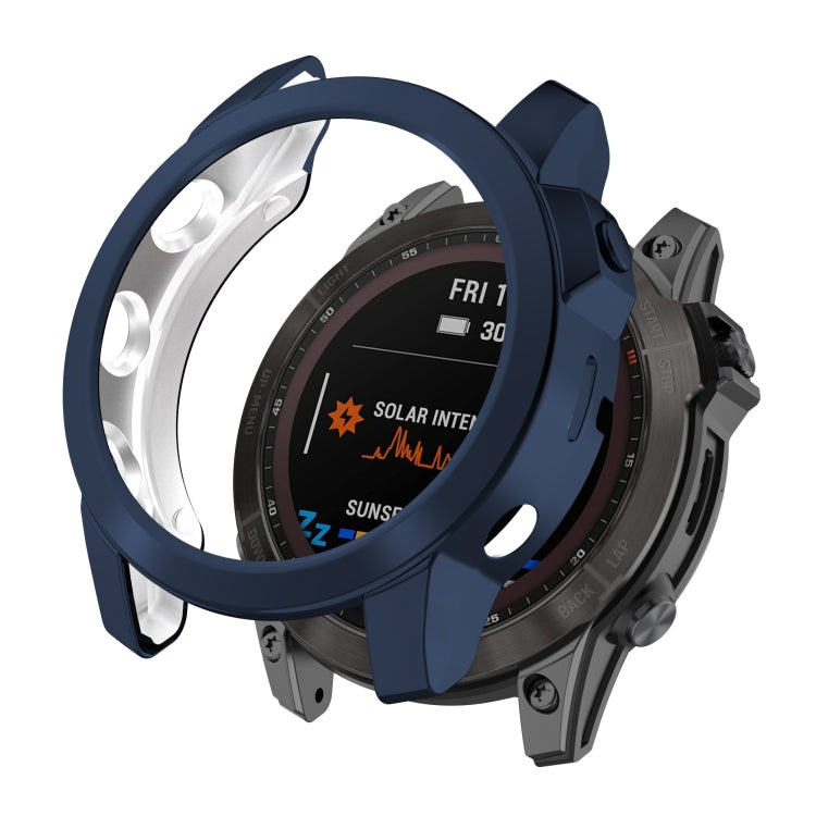 TPU half-pack watch case cover with electroplated midnight blue finish