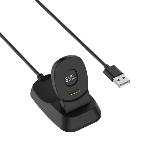 Black charging dock base with USB data cable for S2/E2 watch, power limiting