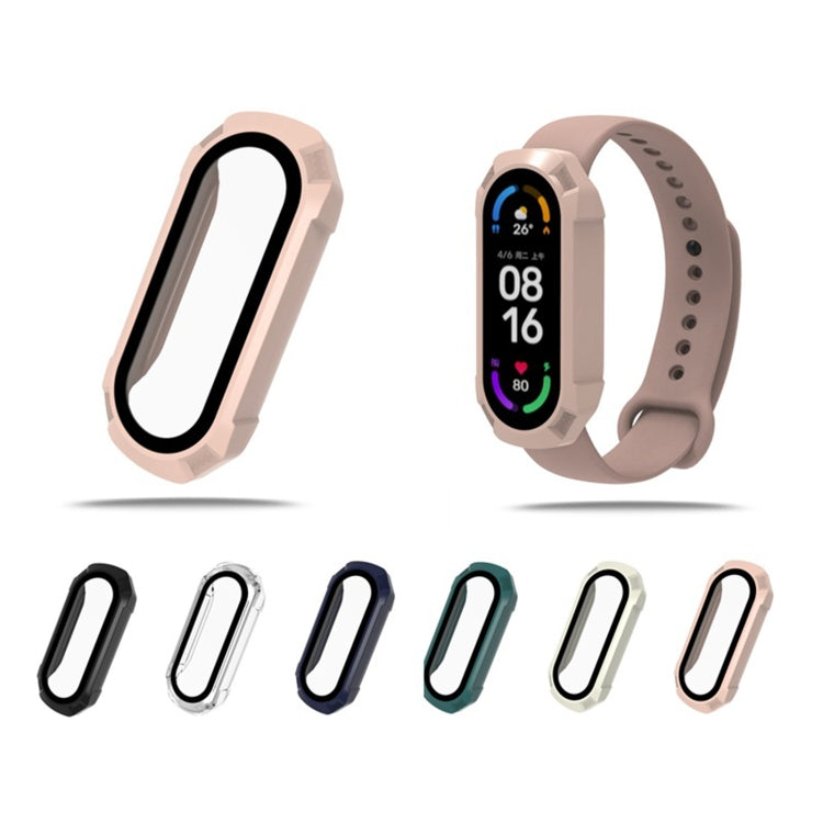 PC + Tempered Glass Watch Case, For Xiaomi Mi Band 6 / 5 / 4 / 3