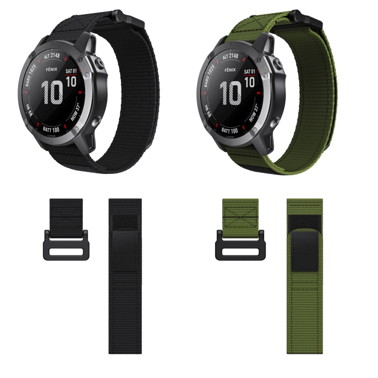 Hook And Loop Fastener Nylon Watch Band, 22mm, 26mm