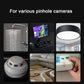Black anti-candid detector with blue sensor lens for scanning various pinhole cameras.