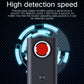 T1 camera detector with close-up red circular sensor and textured speaker grille