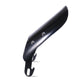 Motorcycle retro headlight windshield, matte black curved front shield with mounting brackets