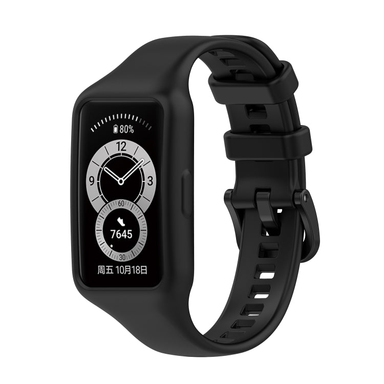 For Huawei Band 7 / 6 Pro / 6 / Honor Band 6 Universal Integrated Silicone Watch Band