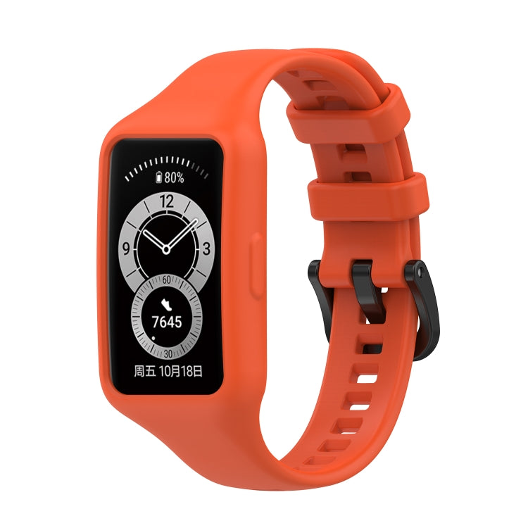 For Huawei Band 7 / 6 Pro / 6 / Honor Band 6 Universal Integrated Silicone Watch Band