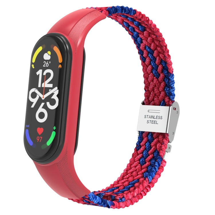 Adjustable Nylon Braided Integrated Watch Band, For Xiaomi Mi Band 7