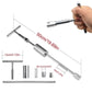 Metal dent puller rod tool with threaded tip and spring components