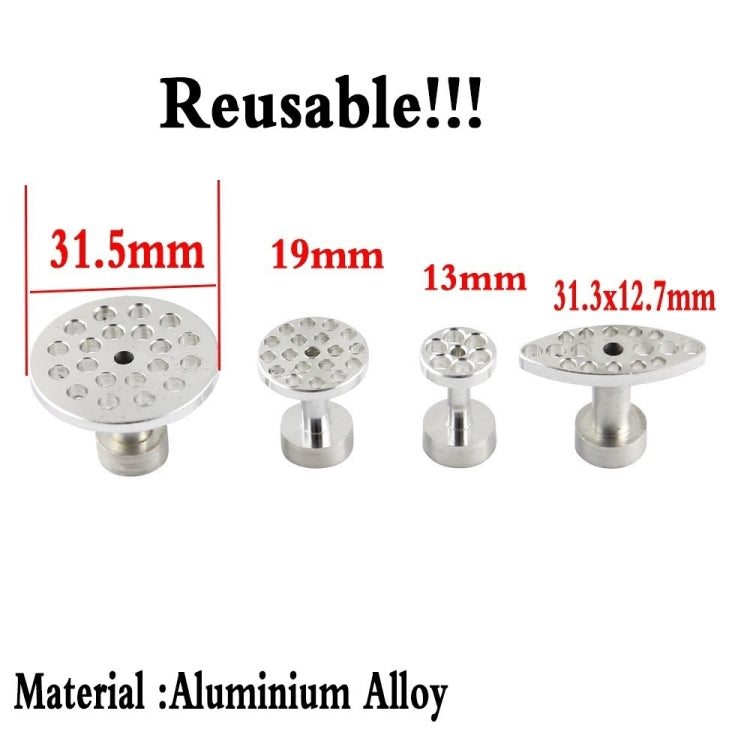 Reusable aluminum alloy metal puller heads with multiple size tips