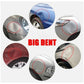 Paintless dent repair for car body panels, with dents circled for lifting