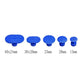 Blue suction tabs for dent pulling, sizes 40x24mm, 30x20mm, 25mm, 20mm, 15mm