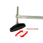 Adjustable dent puller head with threaded rod and round rubber pad for multi-angle pulling