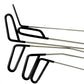 Paintless dent repair hook rod set with black and silver ends