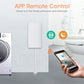 Wall-style Zigbee water flood sensor with hanging cord and round leak probe
