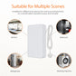 White Zigbee water flood sensor with long cable and round leak probe