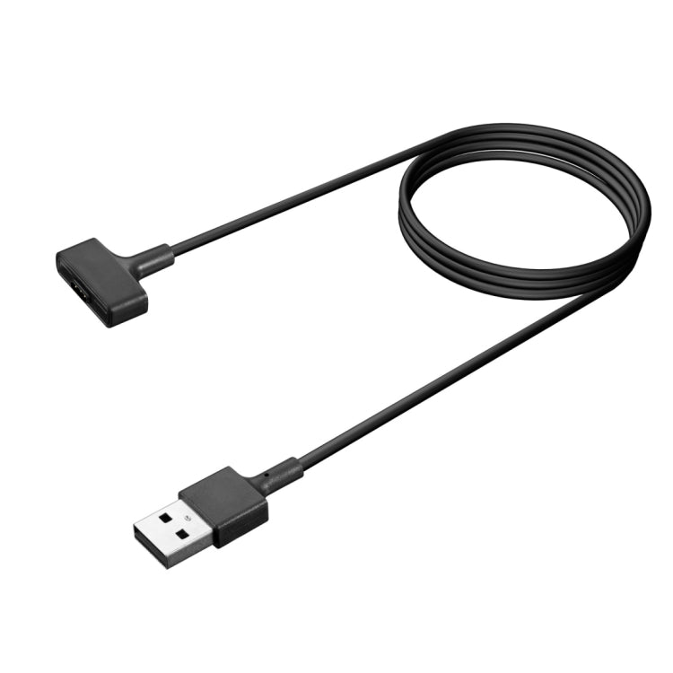 USB-A to small connector charging cable with long black cord