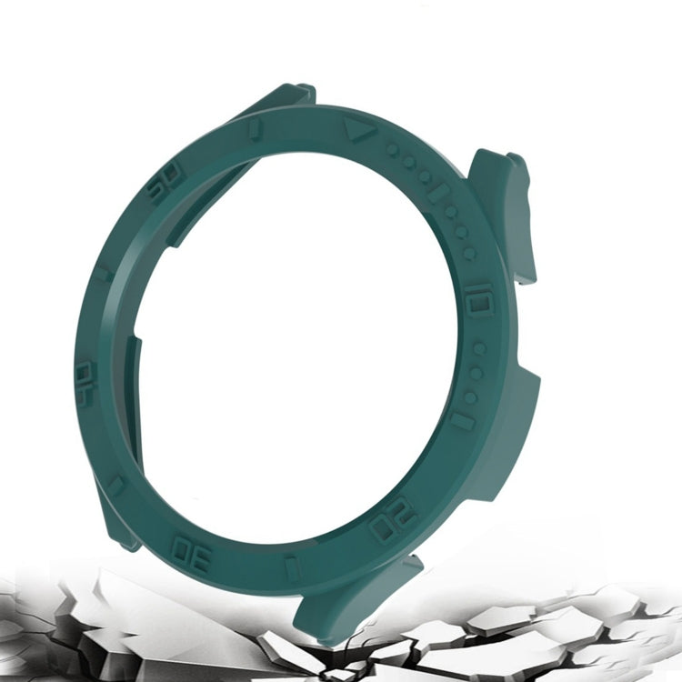 Green half-pack watch case frame ring with bezel details for Galaxy Watch4
