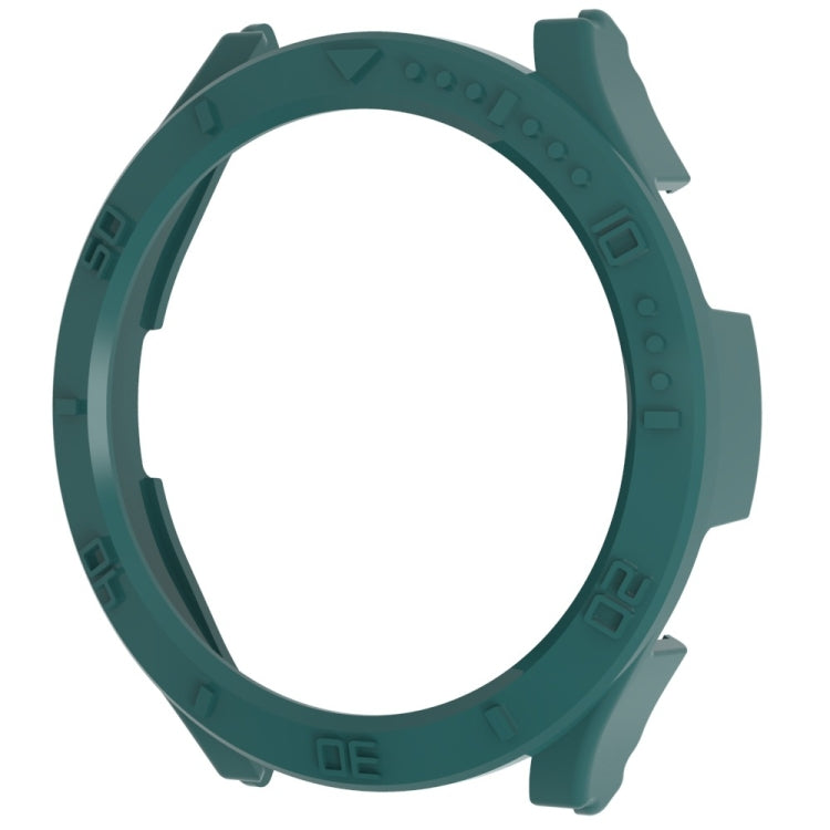 Teal PC watch case frame with raised bezel and scale markers, half-pack