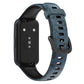 TPU watch band with blue speckle pattern, perforated strap holes, and secure buckle