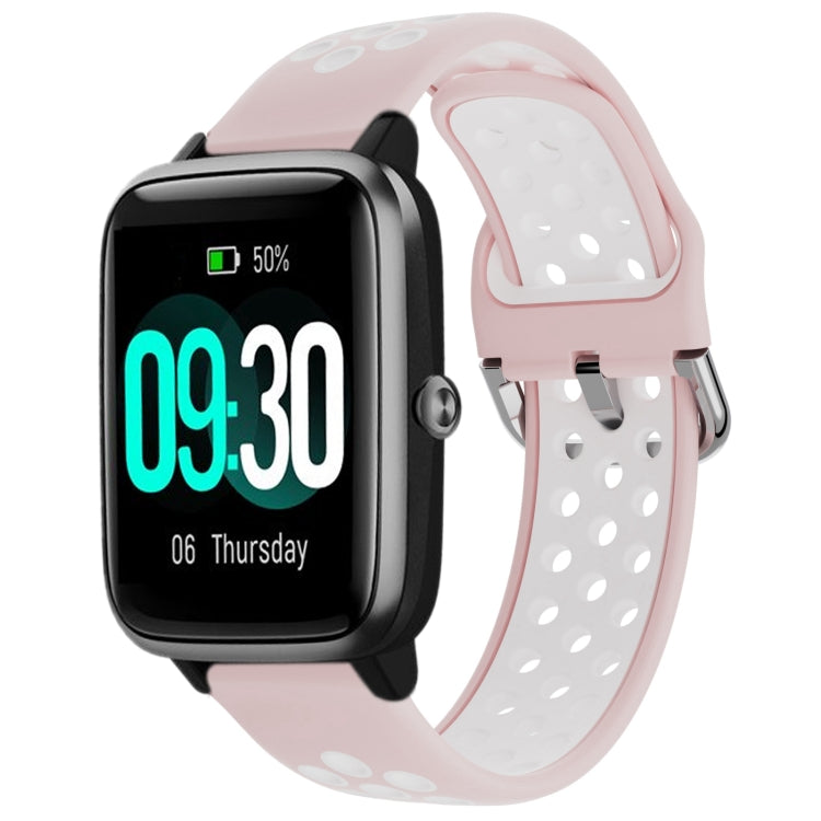 19mm Silicone Two-color Sports Watch Band, For ID205 / Willful SW021