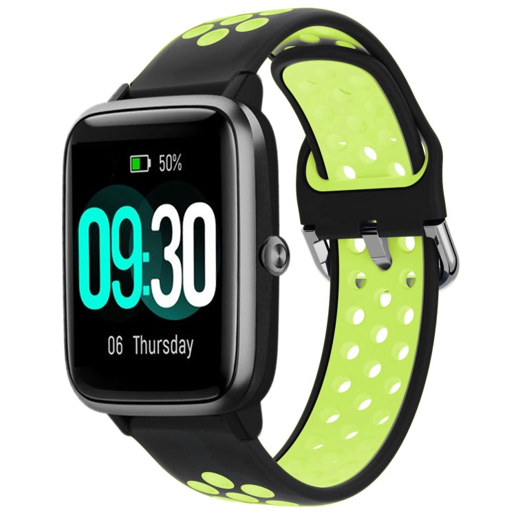 19mm Silicone Two-color Sports Watch Band, For ID205 / Willful SW021
