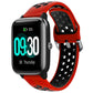 19mm Silicone Two-color Sports Watch Band, For ID205 / Willful SW021