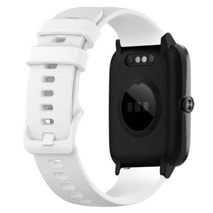 19mm Silicone Plaid Watch Band, For ID205 / Willful SW021