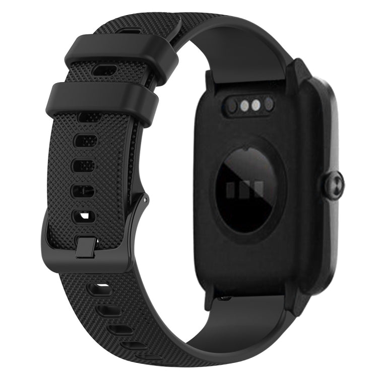 19mm Silicone Plaid Watch Band, For ID205 / Willful SW021